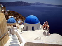 Santorini: Pyrgos and Oia - Half Day Tour